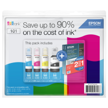Epson 101 Ink Bundle - 4 Ink And Paper