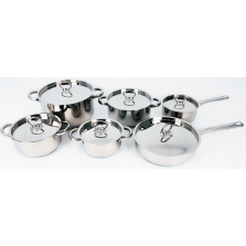 Tissolli Saphire 12 Piece Stainless Steel Cookware Set