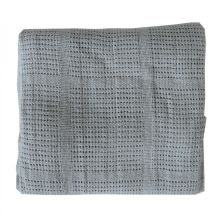 Snuggletime Cotton Cellular Cot Blanket Grey