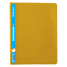 Butterfly A4 Quotation Folders 180 Micron Yellow Pack Of 5