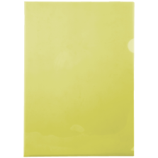 Butterfly A4 Secretarial Folders 160 Micron Yellow Pack Of 10
