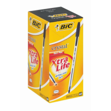 BIC Crystal Xtra Life Ballpoint Pens Black Box Of 60