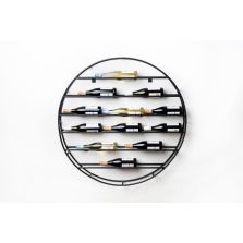Native Décor Round Wall Mounted Wine Rack