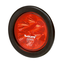 Aca Auto 8 Led Round Stop Light With Gasket - Red