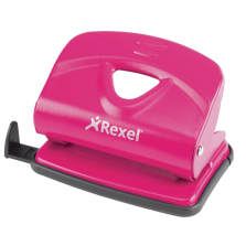 Rexel V220 2 Hole Metal Punch Pink
