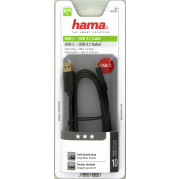 Hama USB Type-C Adapter Cable USB-C Plug To USB 3.1 A Plug 0.75M