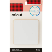 Cricut Infusible Ink Aluminium Coasters 4-pack White Square