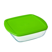 Pyrex Cook & Store Square Dish with Plastic Lid 1lt