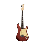 Stagg SES30 CAR Standard "S" Guitar-Candy Apple Red