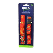 ECO Dog Collar with Leash Orange