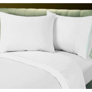 Luscious Living Pillow Cases Twin Pack Cotton White