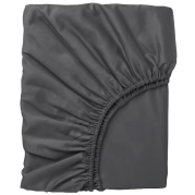 Luscious Living Fitted Sheet - Microfibre - Charcoal - Double