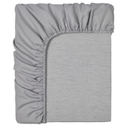 Luscious Living Fitted Sheet - Microfibre - Grey - Single