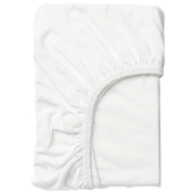 Luscious Living Fitted Sheet - Microfibre -White - Single