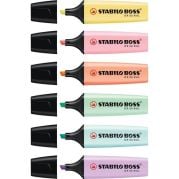Stabilo Boss Original Highlighter Pastel Assorted Colours Wallet Of 6