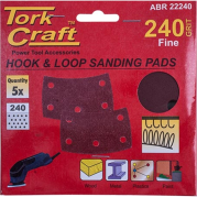 Tork Craft - Sanding Pads Curved 240 Grit Hook And Loop