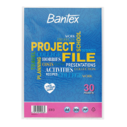 Bantex A4 Project File 30 Pocket Clear