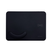 Body Glove Wireless Charger Desktop Mousepad With Wrist Support Black