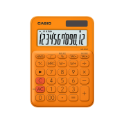 CASIO 12 Digit Mini Desktop Calculator - Orange