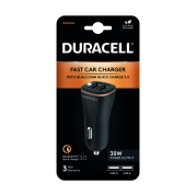 Duracell Dual USB A Car Charger Black