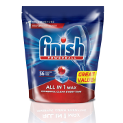 Finish All In One Auto Dishwashing Tablets Regular - 56s