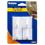 Perma Adhesive Cup Hooks x4