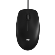 Logitech M100 Full-Size Wired Mouse Black