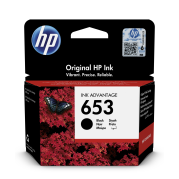 HP 653 Black Original Ink Advantage Cartridge - HP 6075/6475