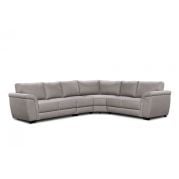 Lexi 4 Piece Corner Lounge Suite in Fabric , Grey 