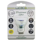 Luceco Glass GU10 WarmWhite Lamp 5W LGW5G37_LE