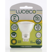 Luceco 1 Piece GU10 Warm White Non Dim Lamp 5W LGW5W37_LE