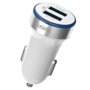 LOOPD 2 Port 3.4A Car Charger White