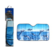 MotoQuip Aluminum Sunshade Dolphin Design