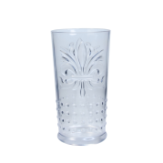 Lumoss Set of 4 Clear Fleur Acrylic Glass