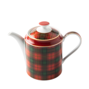 Jenna Clifford Red Tartan Tea Pot