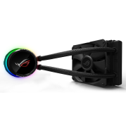 ASUS ROG Ryuo 120 all-in-one liquid CPU cooler with color OLED