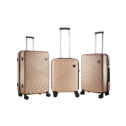 Travelwize 3 Piece Maui Spinner Luggage Set Champagne