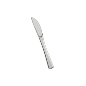 Gizmo Silver Coated Plastic Knife: 12 Piece