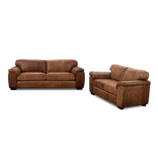 Skylar 2 Piece Lounge Suite in Full Leather
