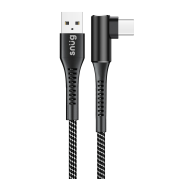 Snug O Copper Type C To USB Cable With Stand 10W 1.2 Meter Black Silver