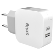 Snug 2 Port 30W PD Wall Charger White