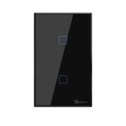 Sonoff Light Switch 2CH WiFi And RF  Black