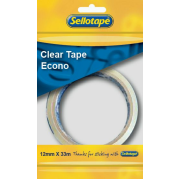 Sellotape Clear 12mmx33m Econo Flow Pack