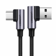 Ugreen USB To Type C Angle Cable 1 Meter Grey