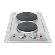 Univa Domino Hob With 2 Solid Plates  Stainless Steel UDH02SS