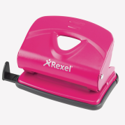 Rexel V210 2 Hole Metal Punch Pink