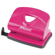 Rexel V220 2 Hole Metal Punch Pink