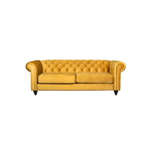 Charlietown 3 Division Couch in Fabric, Mustard