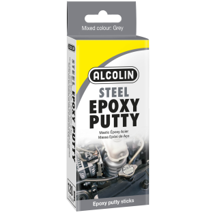 Alcolin Epoxy Putty Steel 120g (2x60g)