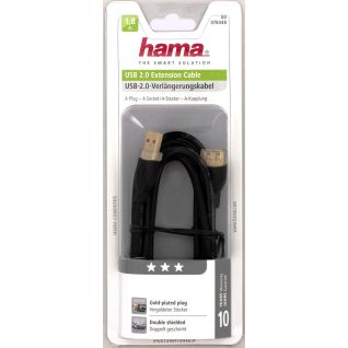 Hama USB 2.0 Extension Cable Gold-Plated Double-Shielded